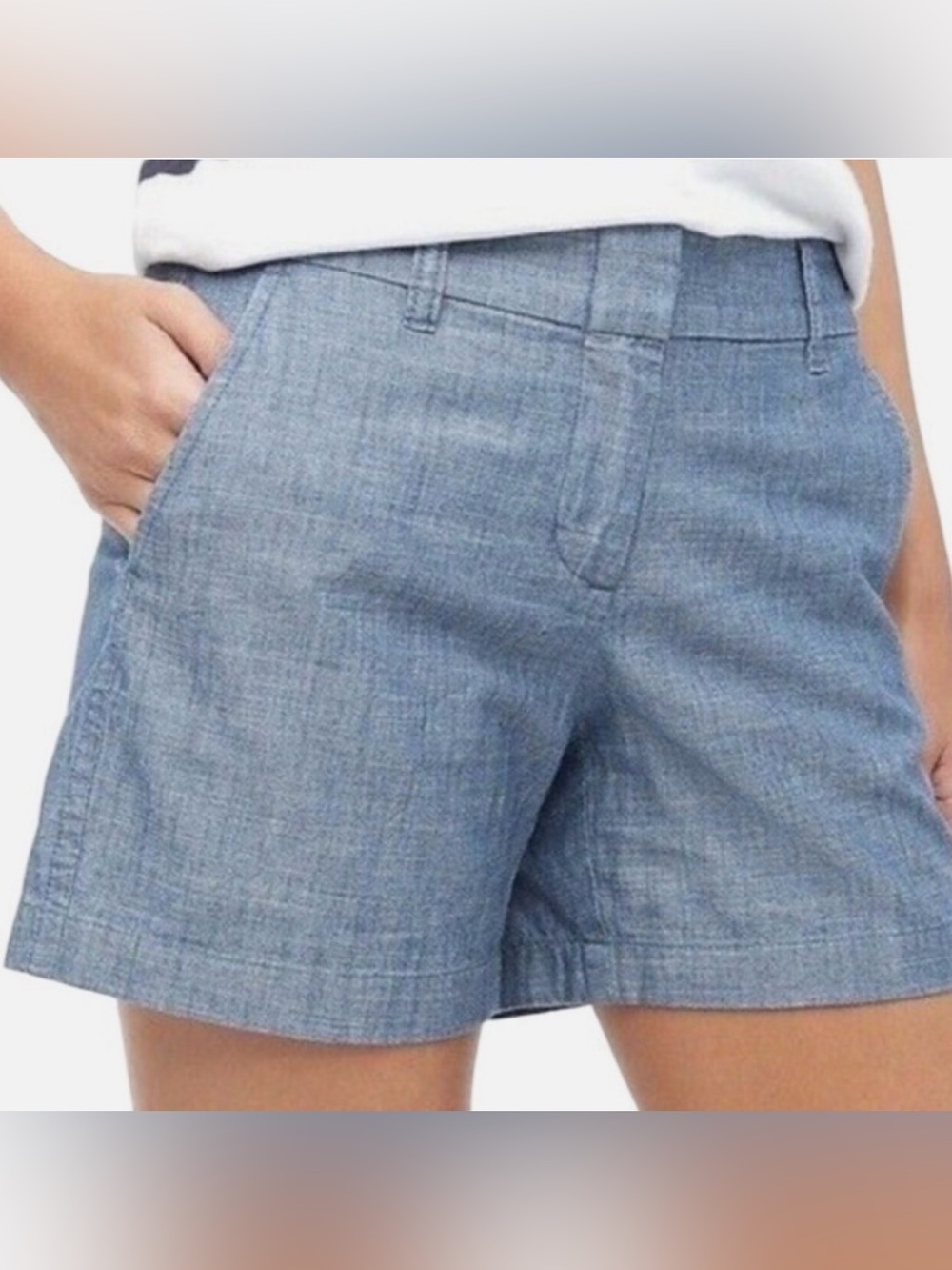 J. Crew Light Blue Chambray Shorts